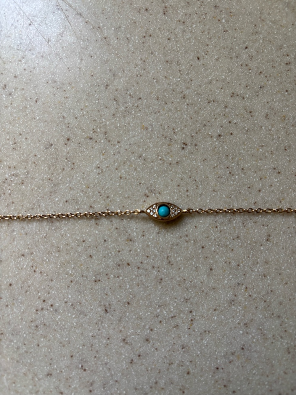 Nissim and Co Gold-Tone Bracelet with Turquoise Eye Accent - Women Jewelry - Picture 3 of 3